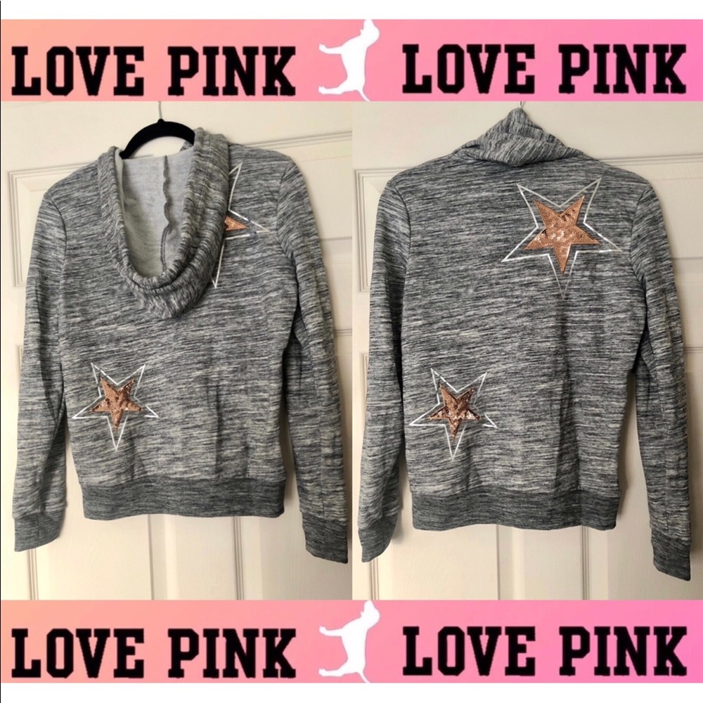 💗PINK VS 🌟Star Bling ✨Hoodie💗 - Picture 8 of 16